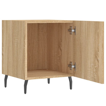 Nachttische 2 Stk. Sonoma-Eiche 40x40x50 cm Holzwerkstoff - Pazzar.ch