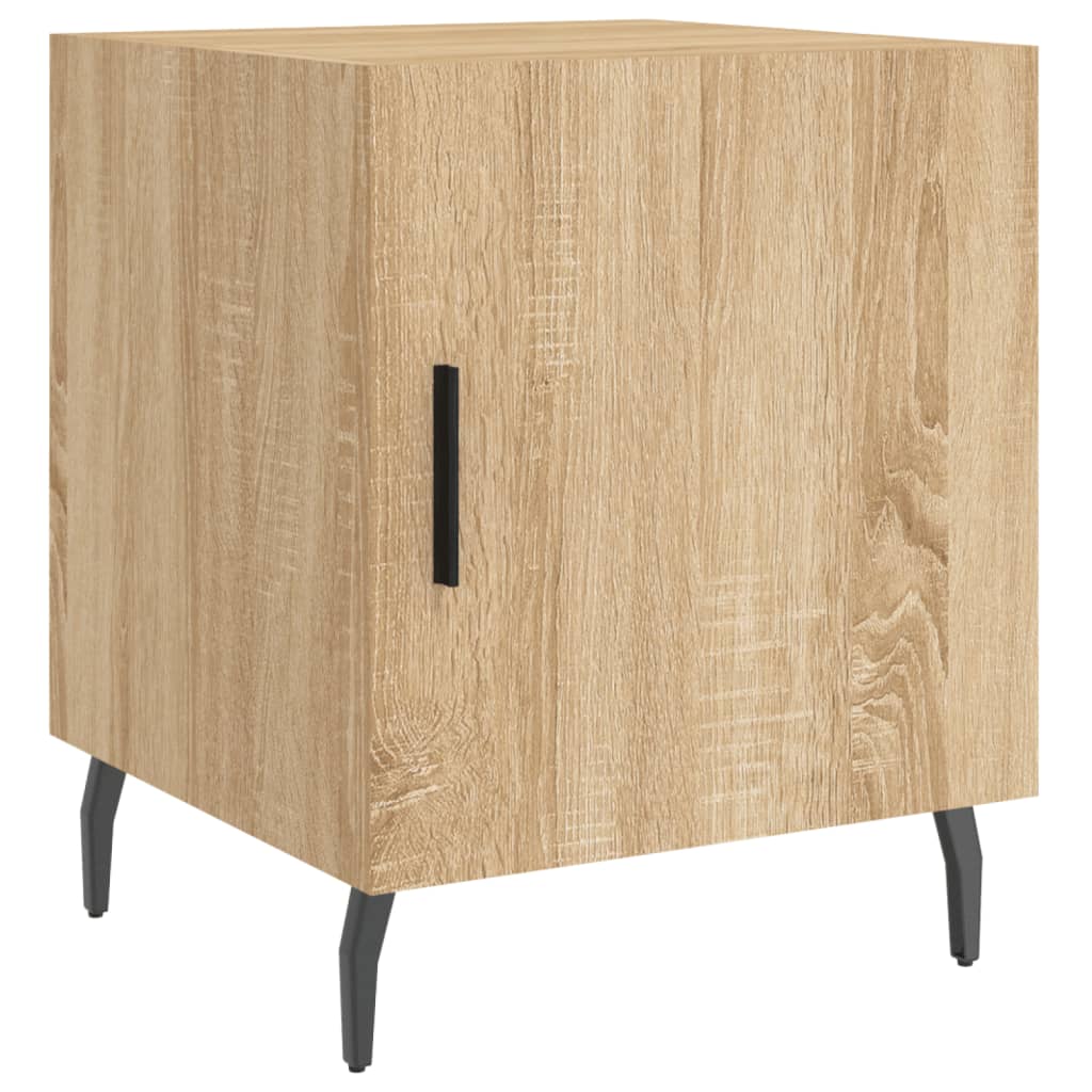 Nachttische 2 Stk. Sonoma-Eiche 40x40x50 cm Holzwerkstoff - Pazzar.ch
