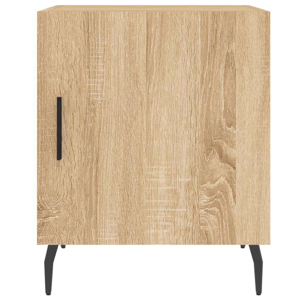 Nachttische 2 Stk. Sonoma-Eiche 40x40x50 cm Holzwerkstoff - Pazzar.ch