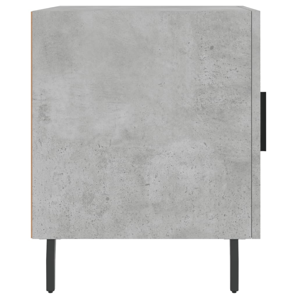 Nachttisch Betongrau 40x40x50 cm Holzwerkstoff - Pazzar.ch
