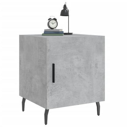 Nachttische 2 Stk. Betongrau 40x40x50 cm Holzwerkstoff - Pazzar.ch