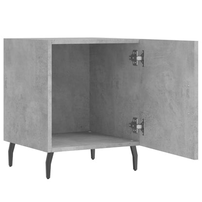 Nachttische 2 Stk. Betongrau 40x40x50 cm Holzwerkstoff - Pazzar.ch