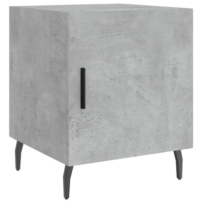 Nachttische 2 Stk. Betongrau 40x40x50 cm Holzwerkstoff - Pazzar.ch
