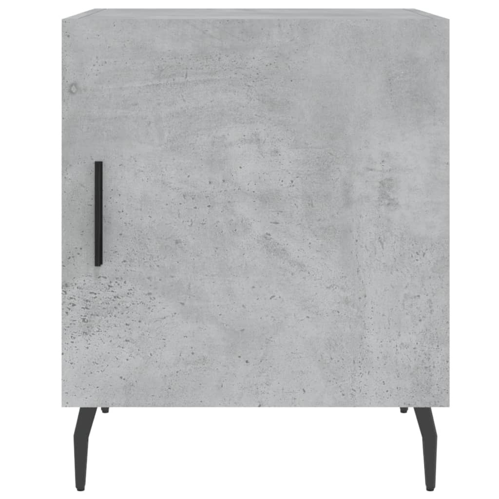 Nachttische 2 Stk. Betongrau 40x40x50 cm Holzwerkstoff - Pazzar.ch