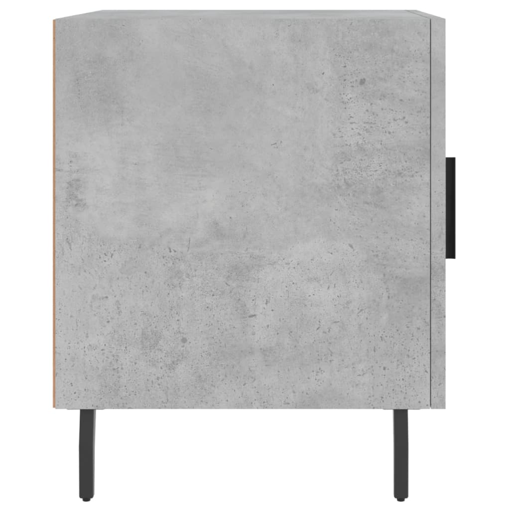 Nachttische 2 Stk. Betongrau 40x40x50 cm Holzwerkstoff - Pazzar.ch