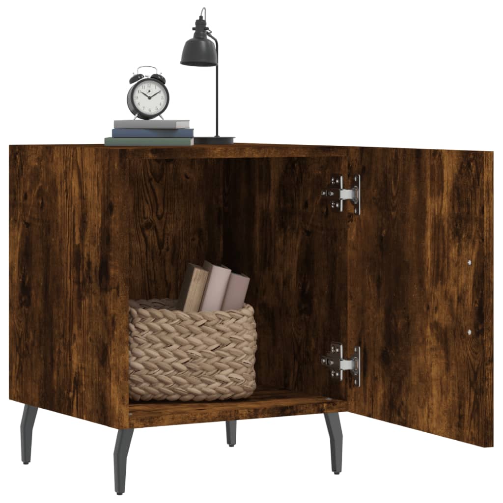 Nachttisch Räuchereiche 40x40x50 cm Holzwerkstoff - Pazzar.ch