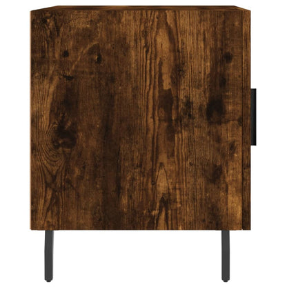 Nachttische 2 Stk. Räuchereiche 40x40x50 cm Holzwerkstoff - Pazzar.ch