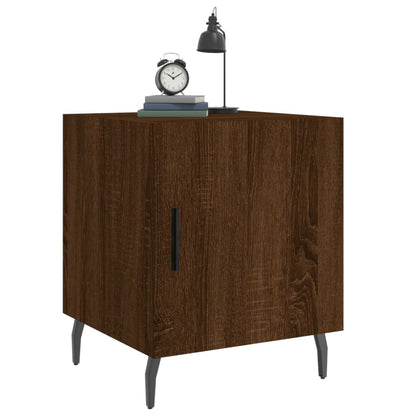 Nachttische 2 Stk. Braun Eichen-Optik 40x40x50 cm Holzwerkstoff - Pazzar.ch