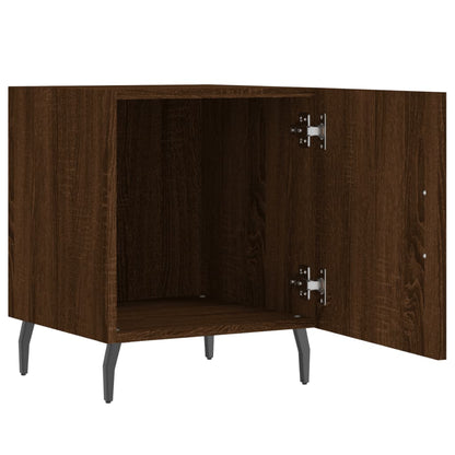 Nachttische 2 Stk. Braun Eichen-Optik 40x40x50 cm Holzwerkstoff - Pazzar.ch