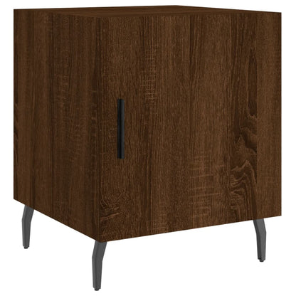 Nachttische 2 Stk. Braun Eichen-Optik 40x40x50 cm Holzwerkstoff - Pazzar.ch