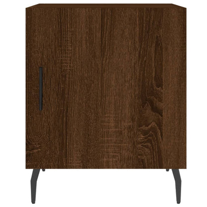 Nachttische 2 Stk. Braun Eichen-Optik 40x40x50 cm Holzwerkstoff - Pazzar.ch
