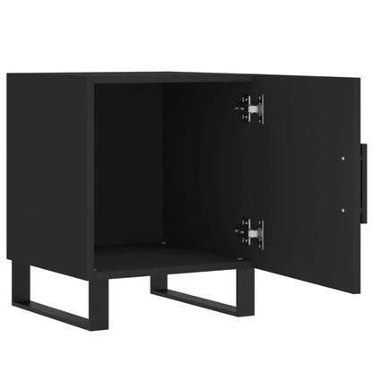 Nachttische 2 Stk. Schwarz 40x40x50 cm Holzwerkstoff - Pazzar.ch