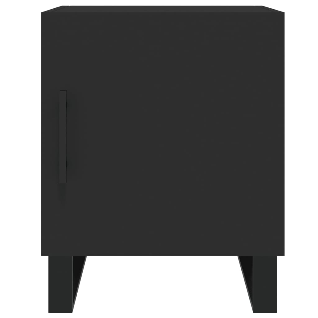 Nachttische 2 Stk. Schwarz 40x40x50 cm Holzwerkstoff - Pazzar.ch
