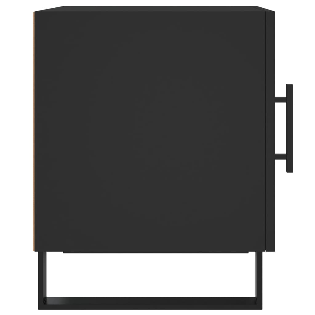 Nachttische 2 Stk. Schwarz 40x40x50 cm Holzwerkstoff - Pazzar.ch
