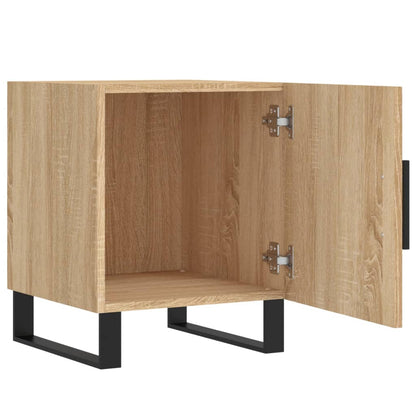 Nachttische 2 Stk. Sonoma-Eiche 40x40x50 cm Holzwerkstoff - Pazzar.ch