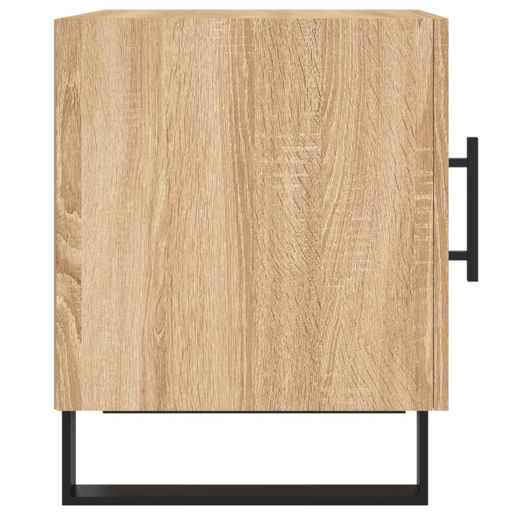 Nachttische 2 Stk. Sonoma-Eiche 40x40x50 cm Holzwerkstoff - Pazzar.ch