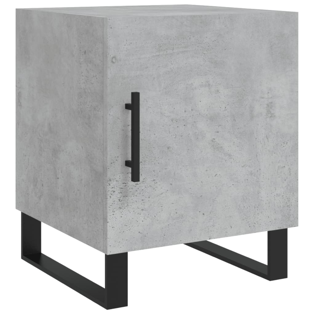 Nachttische 2 Stk. Betongrau 40x40x50 cm Holzwerkstoff - Pazzar.ch