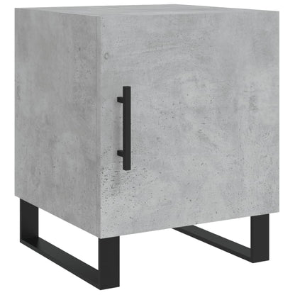 Nachttische 2 Stk. Betongrau 40x40x50 cm Holzwerkstoff - Pazzar.ch