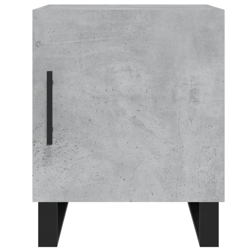 Nachttische 2 Stk. Betongrau 40x40x50 cm Holzwerkstoff - Pazzar.ch