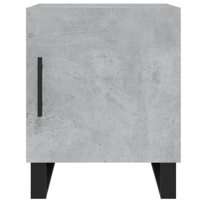 Nachttische 2 Stk. Betongrau 40x40x50 cm Holzwerkstoff - Pazzar.ch