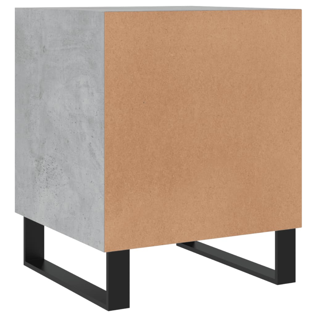 Nachttische 2 Stk. Betongrau 40x40x50 cm Holzwerkstoff - Pazzar.ch