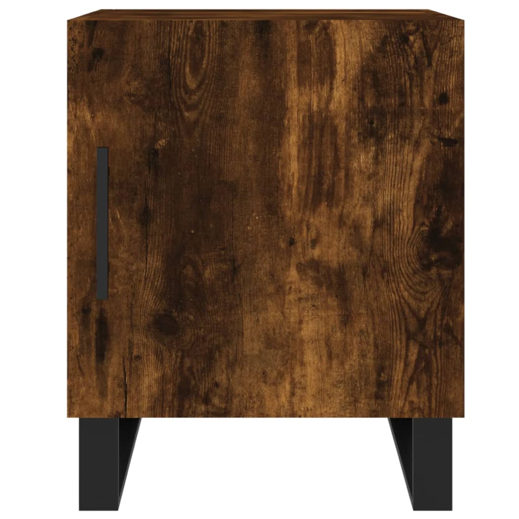 Nachttische 2 Stk. Räuchereiche 40x40x50 cm Holzwerkstoff - Pazzar.ch