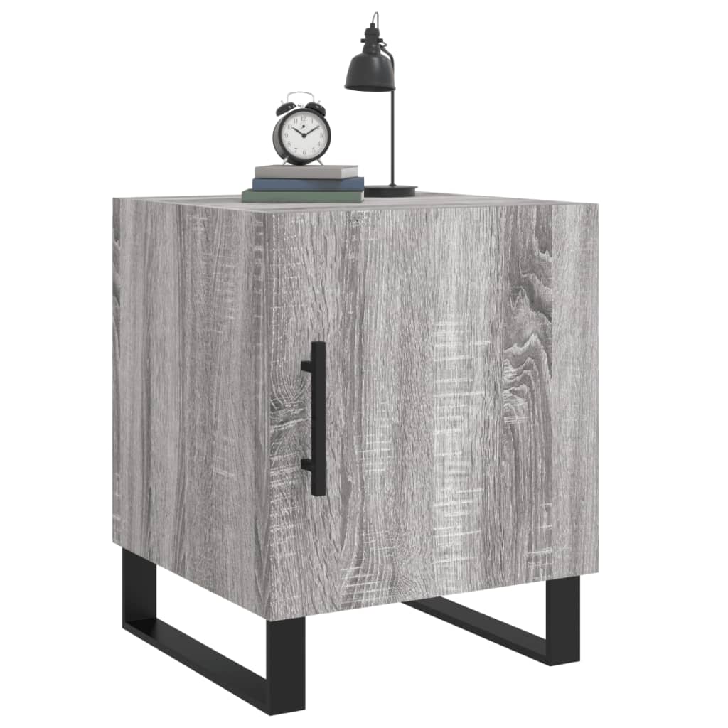 Nachttisch Grau Sonoma 40x40x50 cm Holzwerkstoff - Pazzar.ch