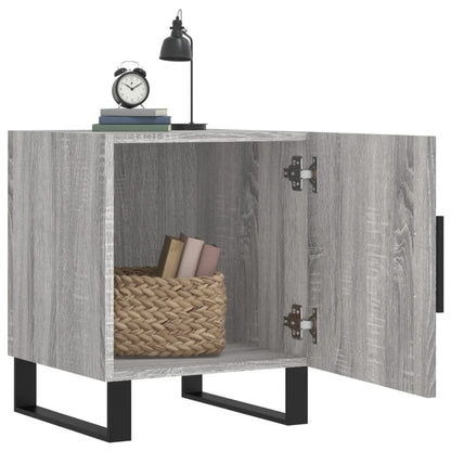 Nachttische 2 Stk. Grau Sonoma 40x40x50 cm Holzwerkstoff - Pazzar.ch