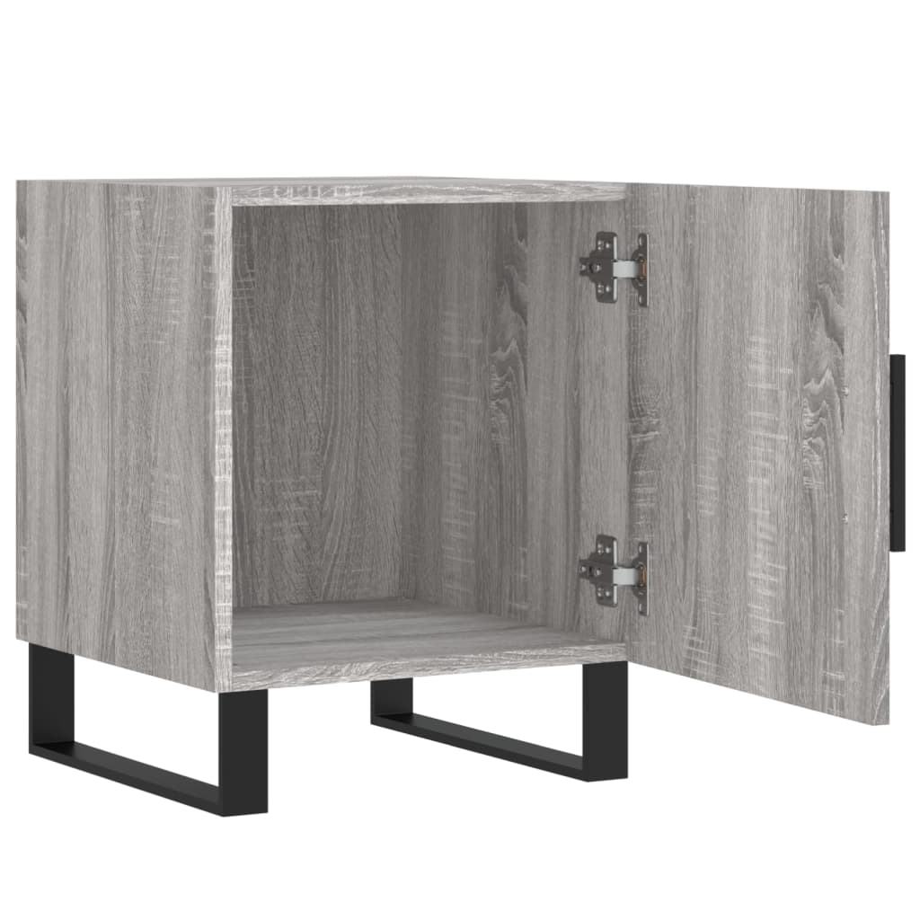 Nachttische 2 Stk. Grau Sonoma 40x40x50 cm Holzwerkstoff - Pazzar.ch