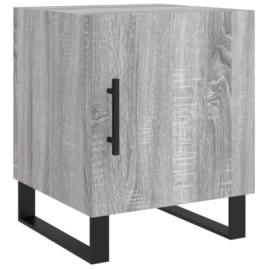 Nachttische 2 Stk. Grau Sonoma 40x40x50 cm Holzwerkstoff - Pazzar.ch