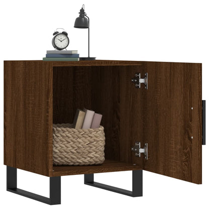 Nachttische 2 Stk. Braun Eichen-Optik 40x40x50 cm Holzwerkstoff - Pazzar.ch