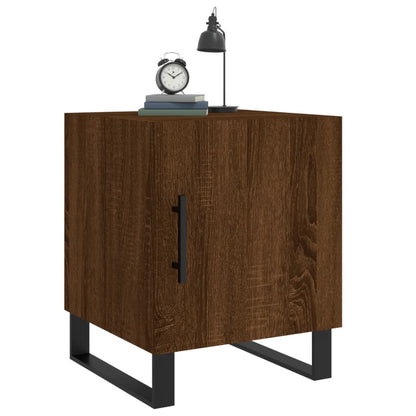 Nachttische 2 Stk. Braun Eichen-Optik 40x40x50 cm Holzwerkstoff - Pazzar.ch