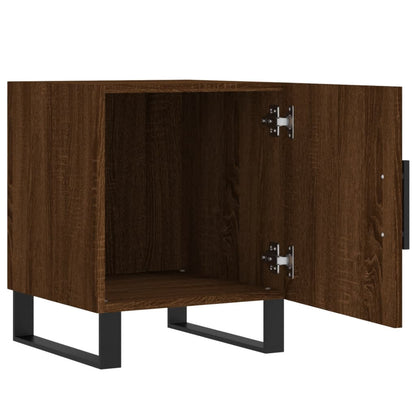 Nachttische 2 Stk. Braun Eichen-Optik 40x40x50 cm Holzwerkstoff - Pazzar.ch