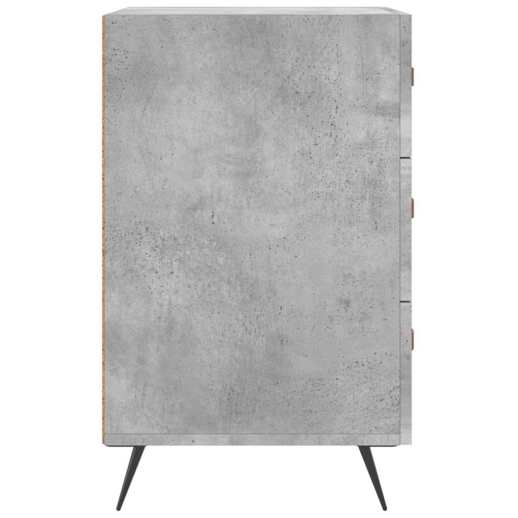 Nachttisch Betongrau 40x40x66 cm Holzwerkstoff - Pazzar.ch