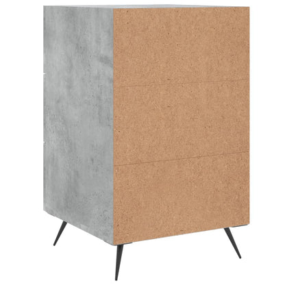 Nachttisch Betongrau 40x40x66 cm Holzwerkstoff - Pazzar.ch