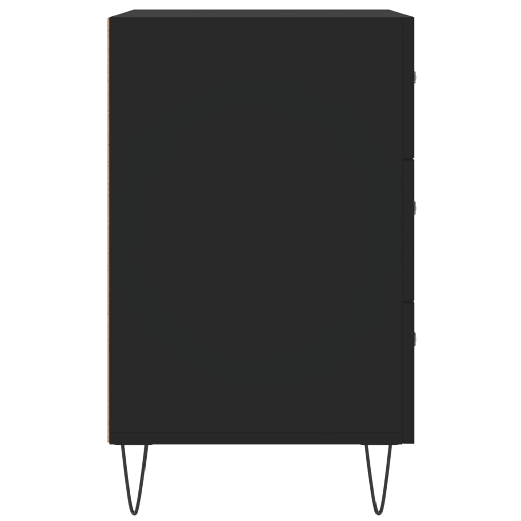 Nachttisch Schwarz 40x40x66 cm Holzwerkstoff - Pazzar.ch