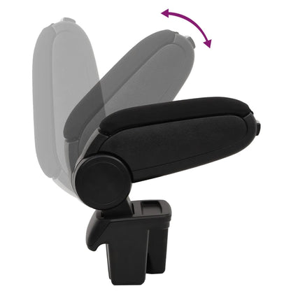Auto-Armlehne Schwarz 15x31x(28-44) cm ABS - Pazzar.ch