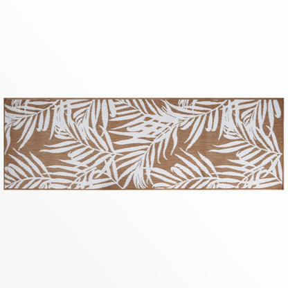 Outdoor-Teppich Braun und Weiß 80x250 cm Beidseitig Nutzbar - Pazzar.ch