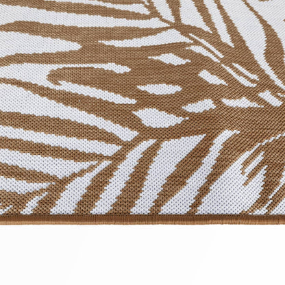 Outdoor-Teppich Braun und Weiß 80x250 cm Beidseitig Nutzbar - Pazzar.ch