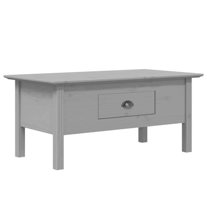 Couchtisch BODO Grau 100x55x45 cm Massivholz Kiefer - Pazzar.ch