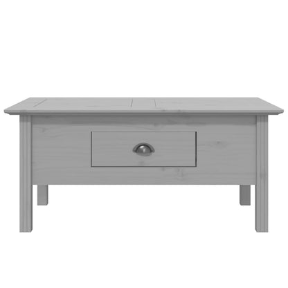Couchtisch BODO Grau 100x55x45 cm Massivholz Kiefer - Pazzar.ch