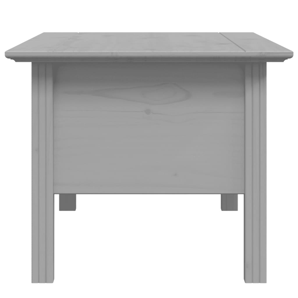 Couchtisch BODO Grau 100x55x45 cm Massivholz Kiefer - Pazzar.ch