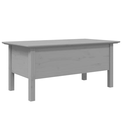 Couchtisch BODO Grau 100x55x45 cm Massivholz Kiefer - Pazzar.ch