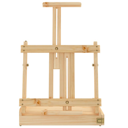 Tischstaffelei mit Schublade 41,5x37x12 cm Massivholz Kiefer - Pazzar.ch