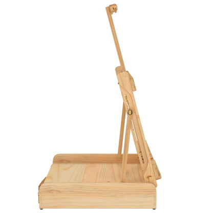 Tischstaffelei mit Schublade 41,5x37x12 cm Massivholz Kiefer - Pazzar.ch