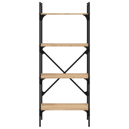 Bücherregal 4 Fächer Sonoma-Eiche 56x31,5x138,5cm Holzwerkstoff - Pazzar.ch