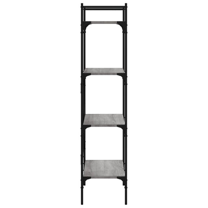 Bücherregal 4 Fächer Grau Sonoma 56x31,5x138,5 cm Holzwerkstoff - Pazzar.ch