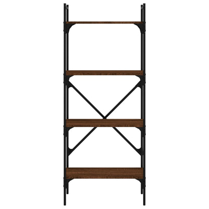 Bücherregal 4 Fächer Braun Eiche 56x31,5x138,5 cm Holzwerkstoff - Pazzar.ch