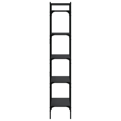 Bücherregal 5 Fächer Schwarz 56x31,5x174 cm Holzwerkstoff - Pazzar.ch