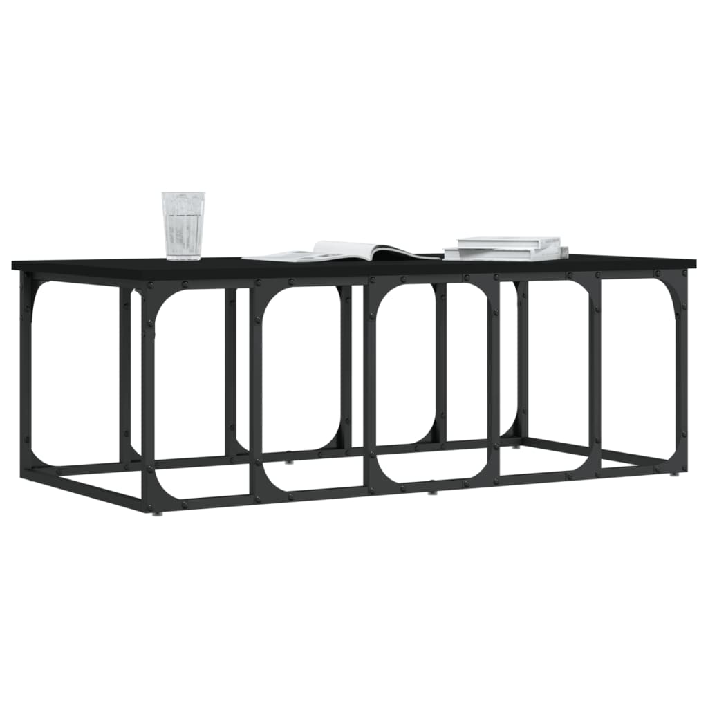 Couchtisch Schwarz 100x50x35,5 cm Holzwerkstoff - Pazzar.ch